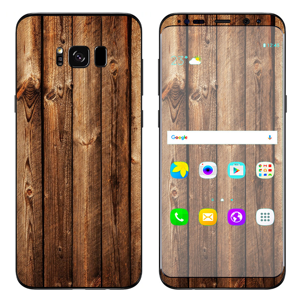  Wood Panels Cherry Oak Samsung Galaxy S8 Plus Skin