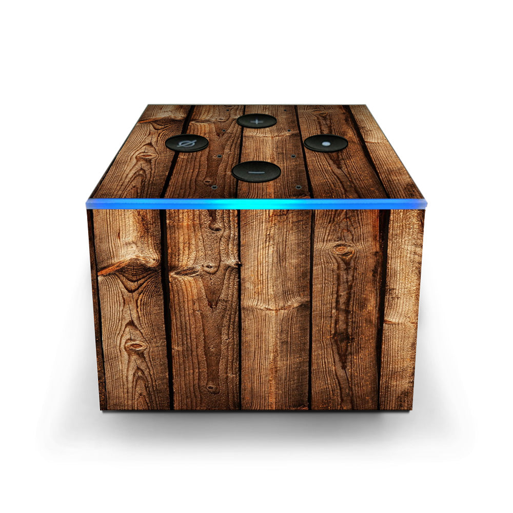  Wood Panels Cherry Oak Amazon Fire TV Cube Skin