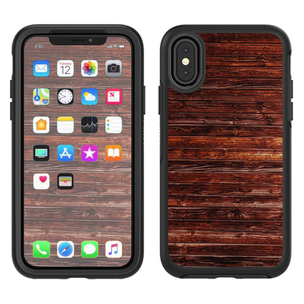  Redwood Design Aged Reclaimed Otterbox Defender Apple iPhone X Skin