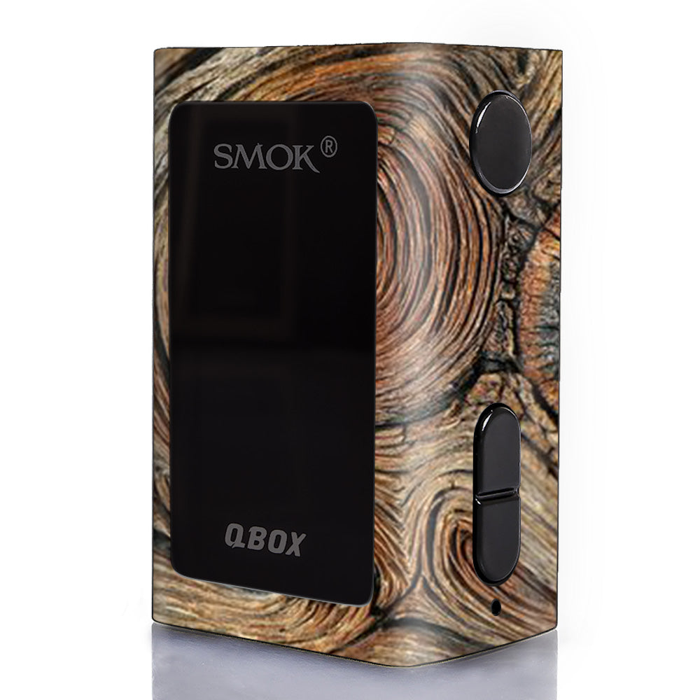  Wood Knot Swirl Log Outdoors Smok Q-Box Skin