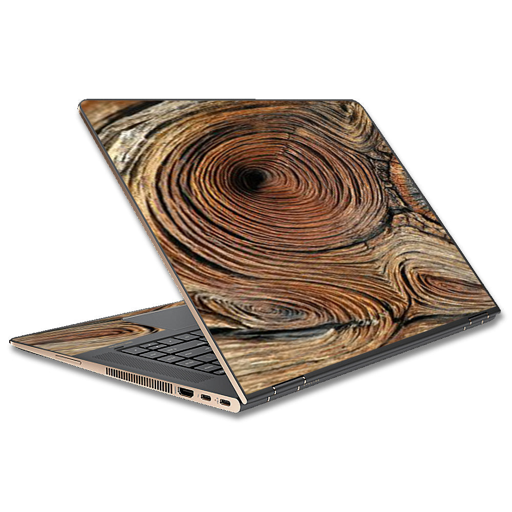  Wood Knot Swirl Log Outdoors HP Spectre x360 15t Skin
