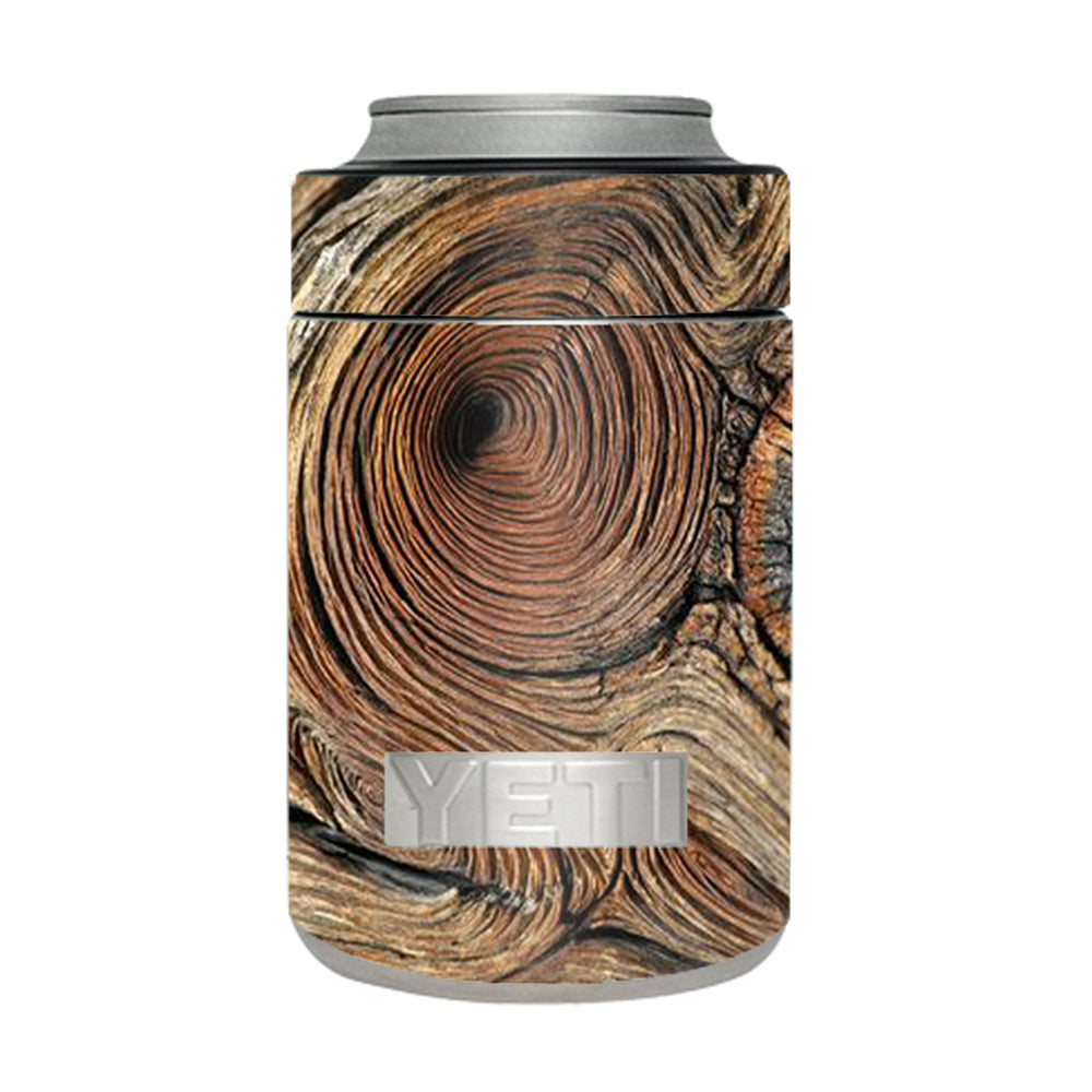  Wood Knot Swirl Log Outdoors Yeti Rambler Colster Skin