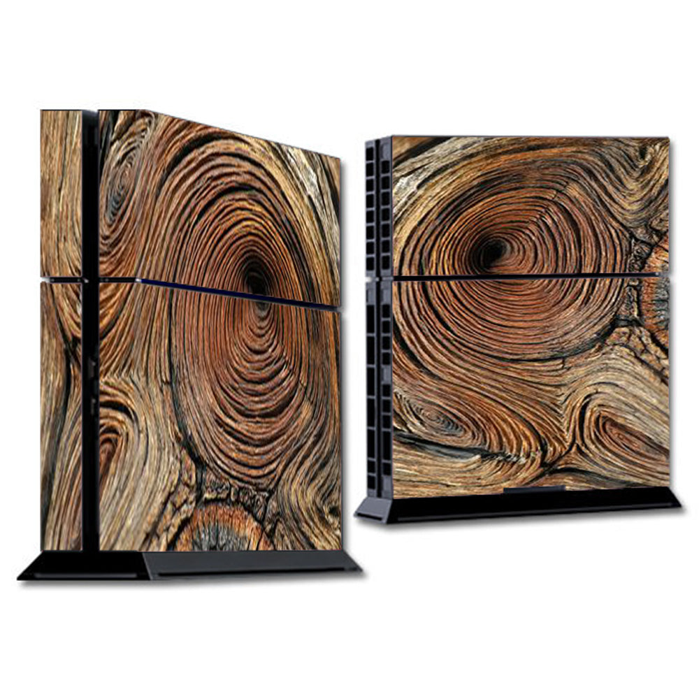 Wood Knot Swirl Log Outdoors Sony Playstation PS4 Skin