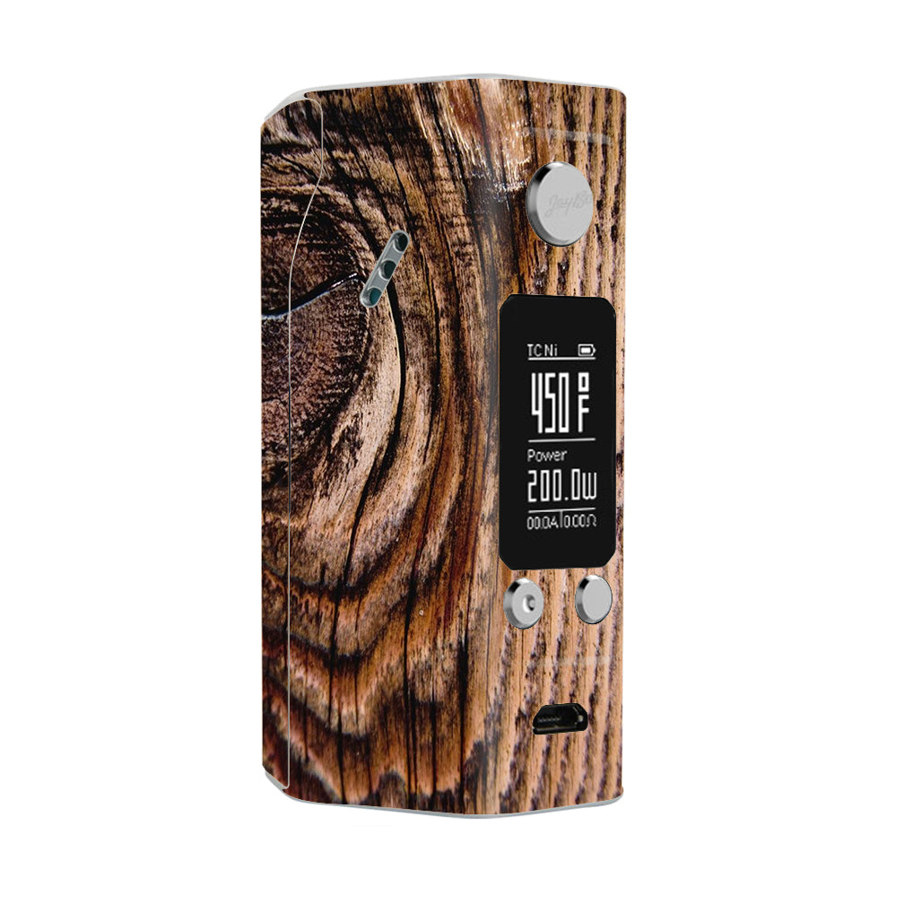  Wood Panel Mahogany Knot Solid Wismec Reuleaux RX200S Skin