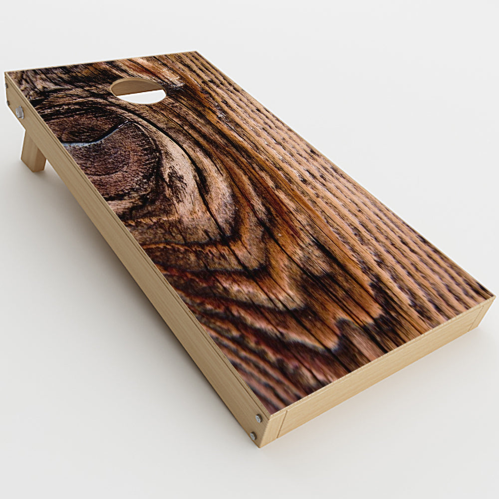  Wood Panel Mahogany Knot Solid Cornhole Game Boards  Skin
