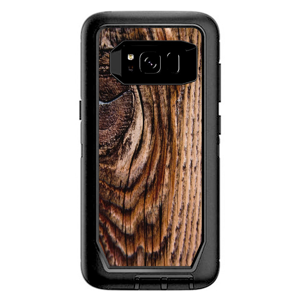  Wood Panel Mahogany Knot Solid Otterbox Defender Samsung Galaxy S8 Skin
