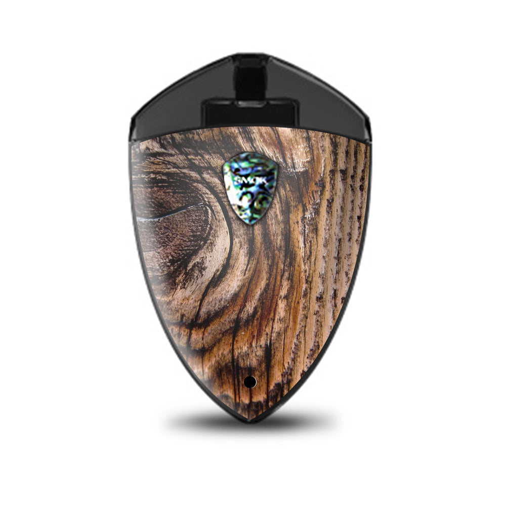  Wood Panel Mahogany Knot Solid Smok Rolo Badge Skin