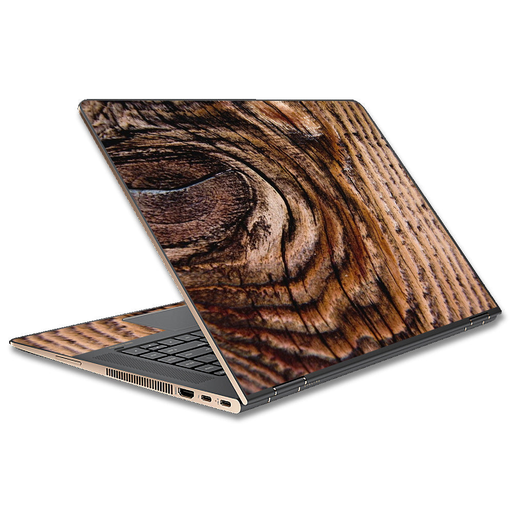  Wood Panel Mahogany Knot Solid HP Spectre x360 15t Skin