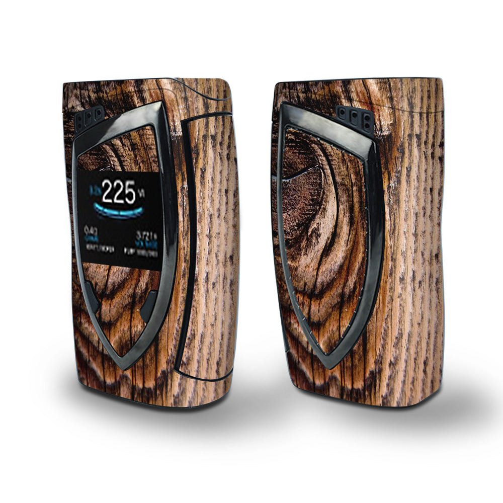 Skin Decal Vinyl Wrap for Smok Devilkin Kit 225w (includes TFV12 Prince Tank Skins) Vape Skins Stickers Cover / Wood Panel Mahogany Knot Solid