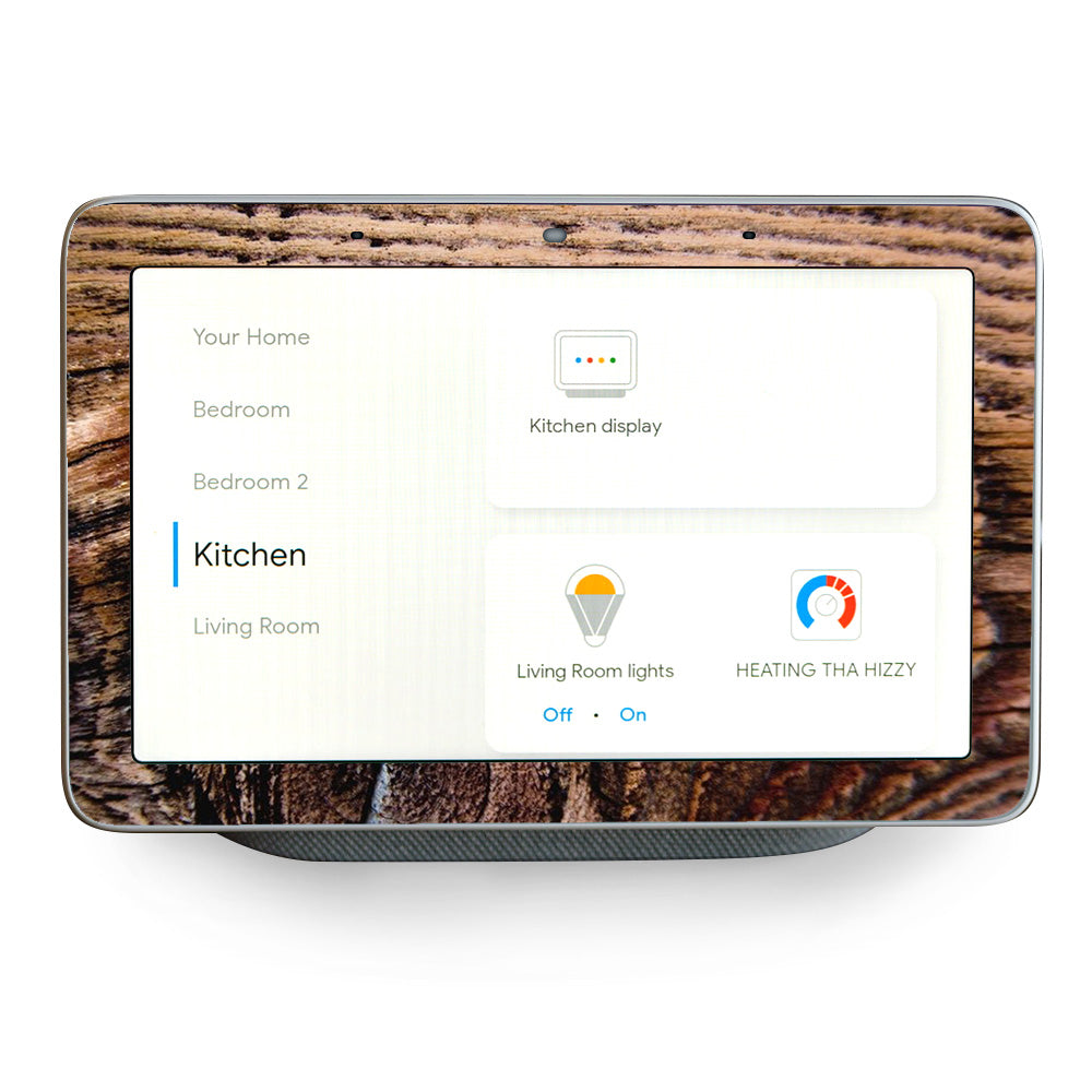Wood Panel Mahogany Knot Solid Google Home Hub Skin