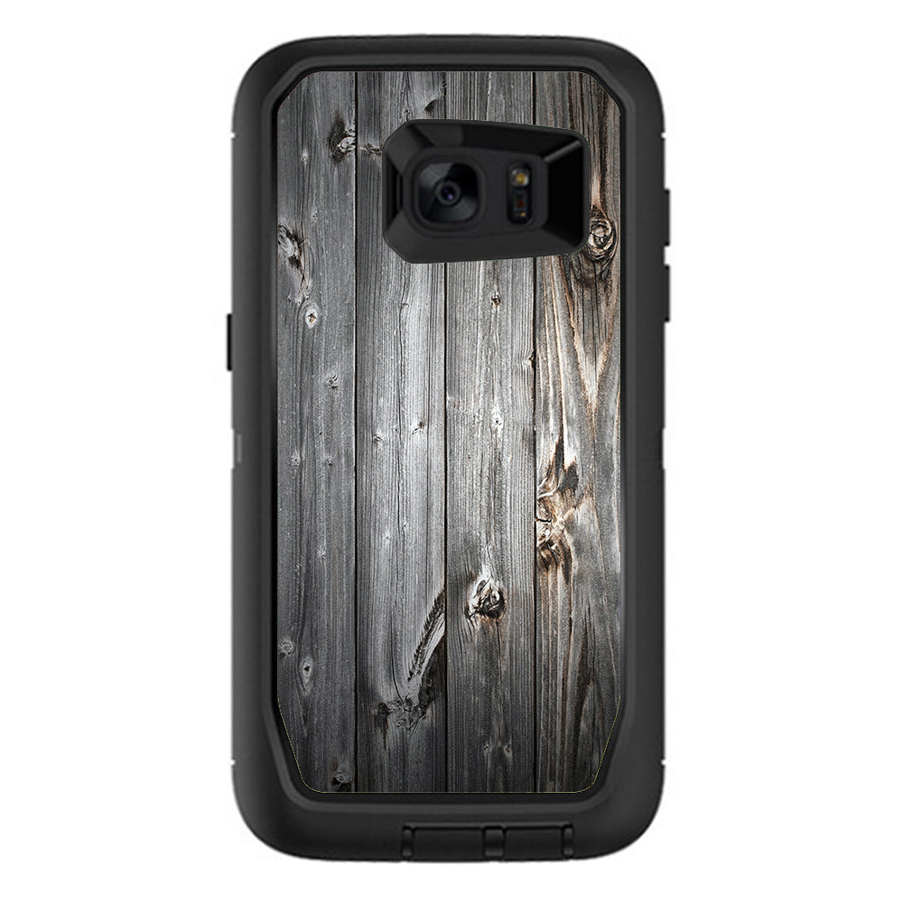  Grey Light Wood Panels Floor Otterbox Defender Samsung Galaxy S7 Edge Skin
