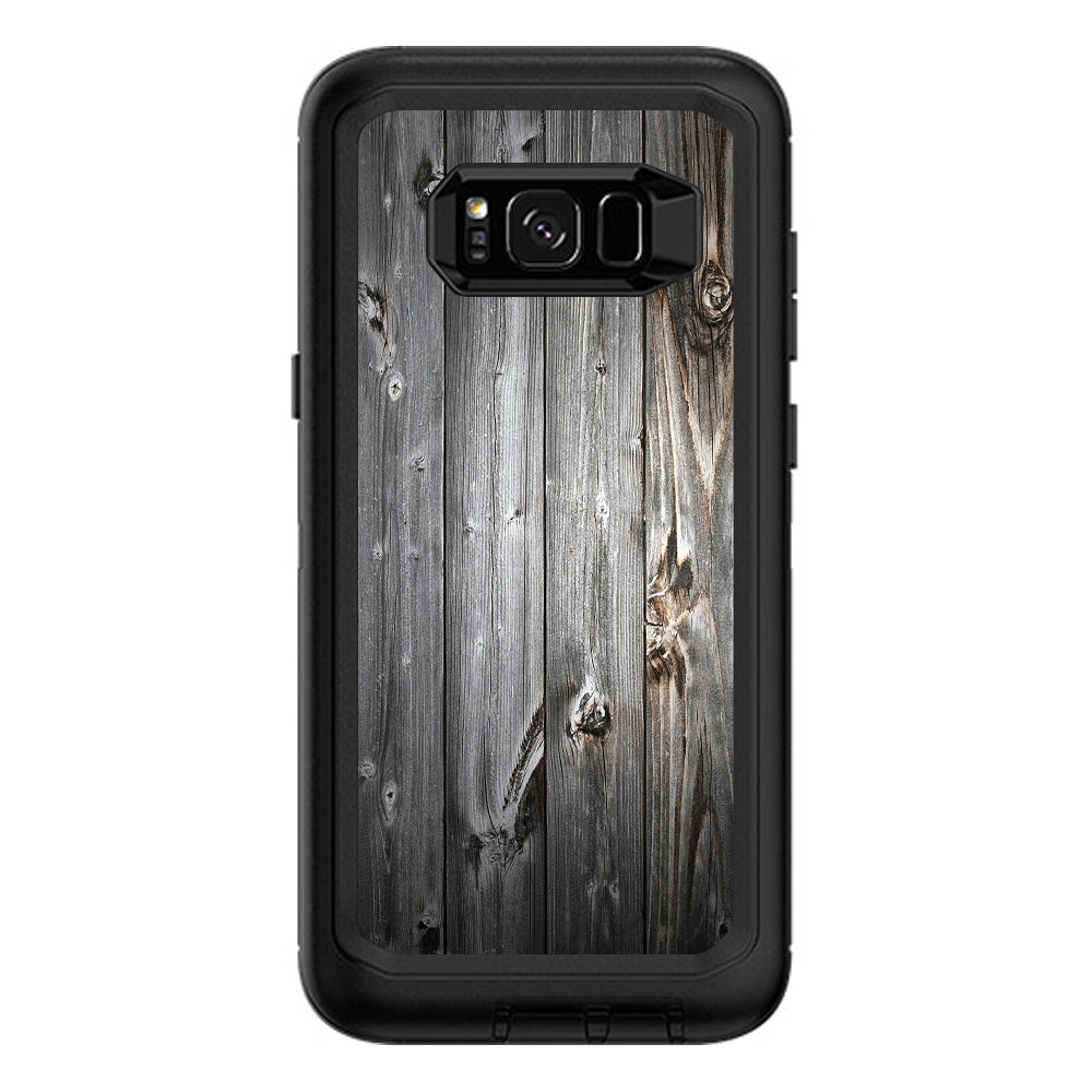  Grey Light Wood Panels Floor  Otterbox Defender Samsung Galaxy S8 Plus Skin