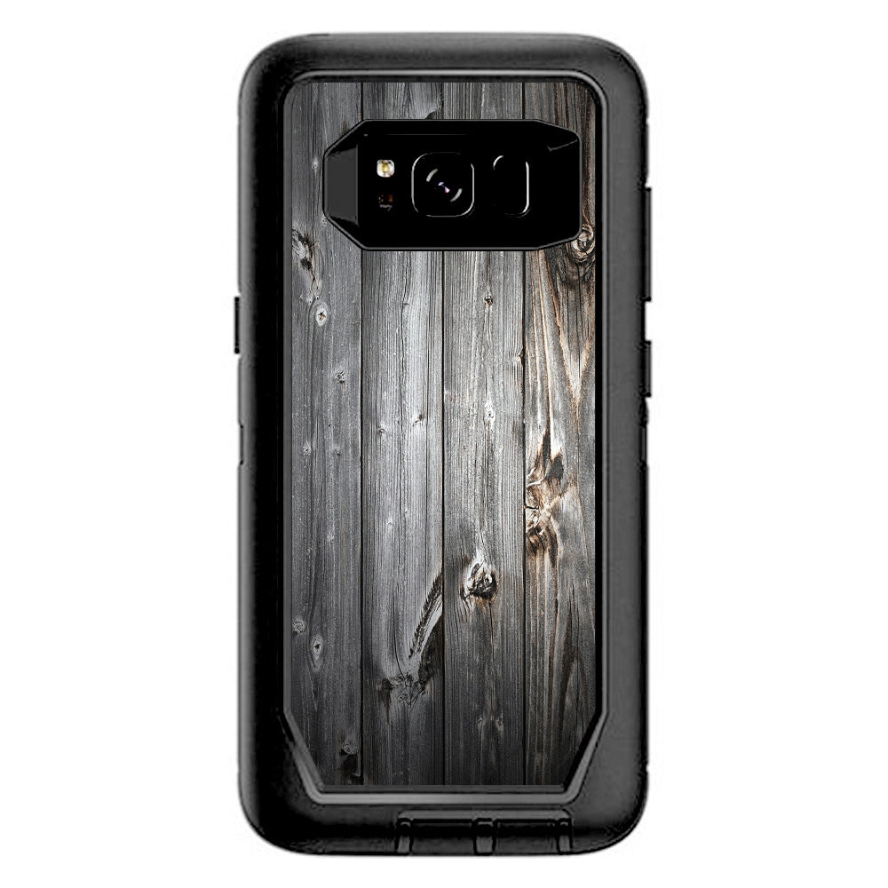  Grey Light Wood Panels Floor  Otterbox Defender Samsung Galaxy S8 Skin