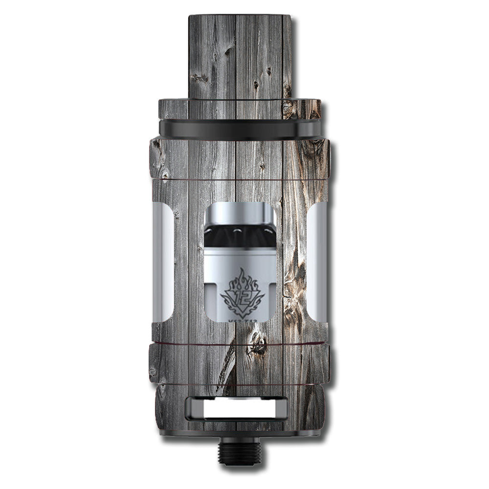  Grey Light Wood Panels Floor Smok TFV12 Tank Skin