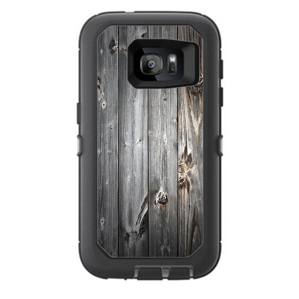  Grey Light Wood Panels Floor Otterbox Defender Samsung Galaxy S7 Skin