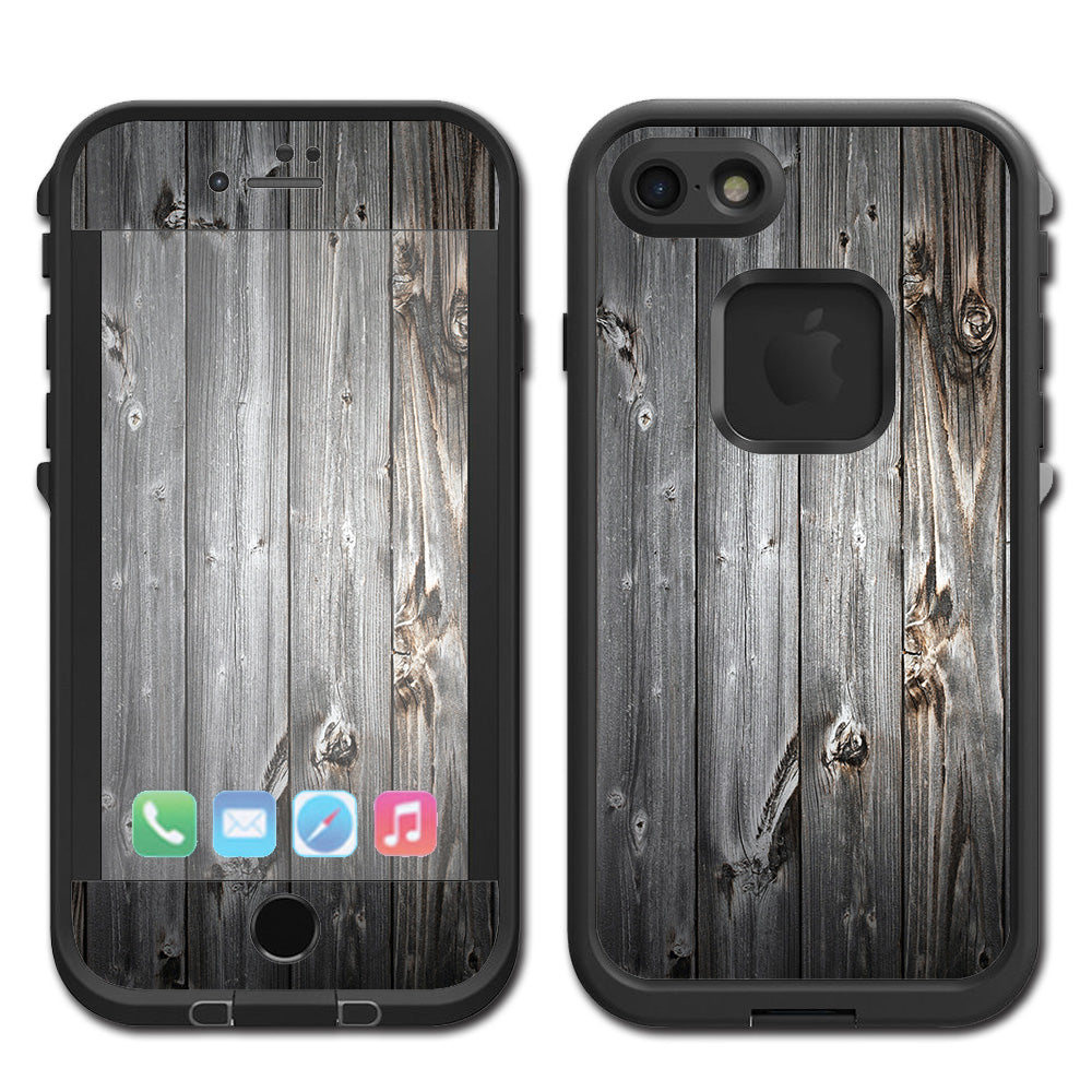  Grey Light Wood Panels Floor Lifeproof Fre iPhone 7 or iPhone 8 Skin