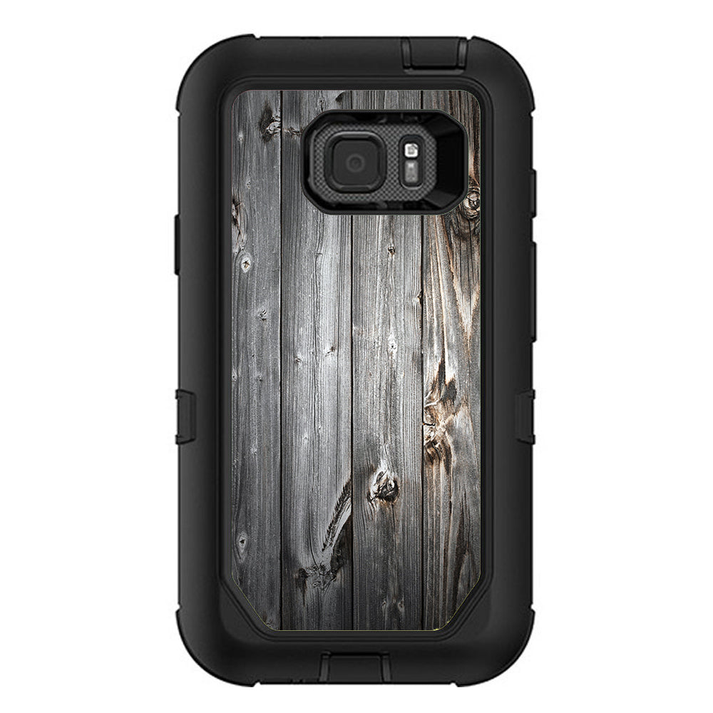  Grey Light Wood Panels Floor Otterbox Defender Samsung Galaxy S7 Active Skin