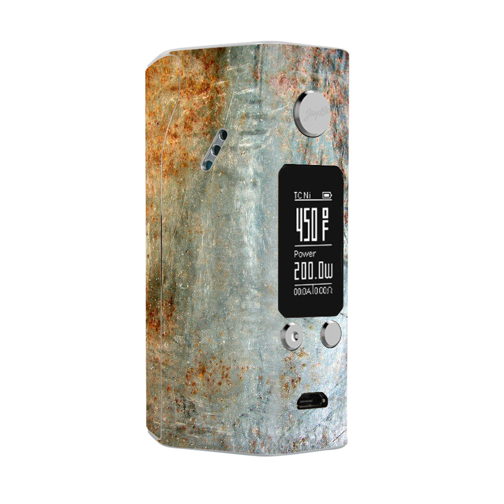  Rusted Steel Metal Plate Grey Wismec Reuleaux RX200S Skin