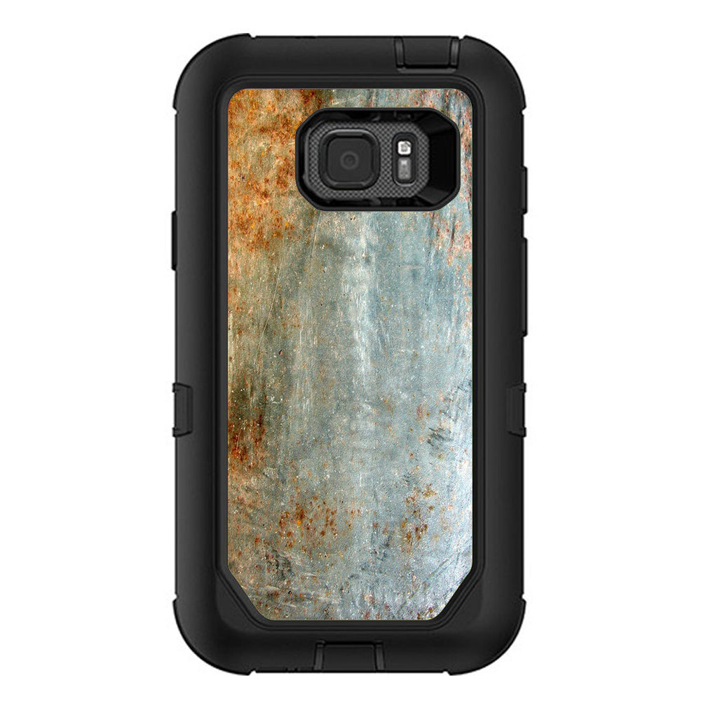  Rusted Steel Metal Plate Grey Otterbox Defender Samsung Galaxy S7 Active Skin
