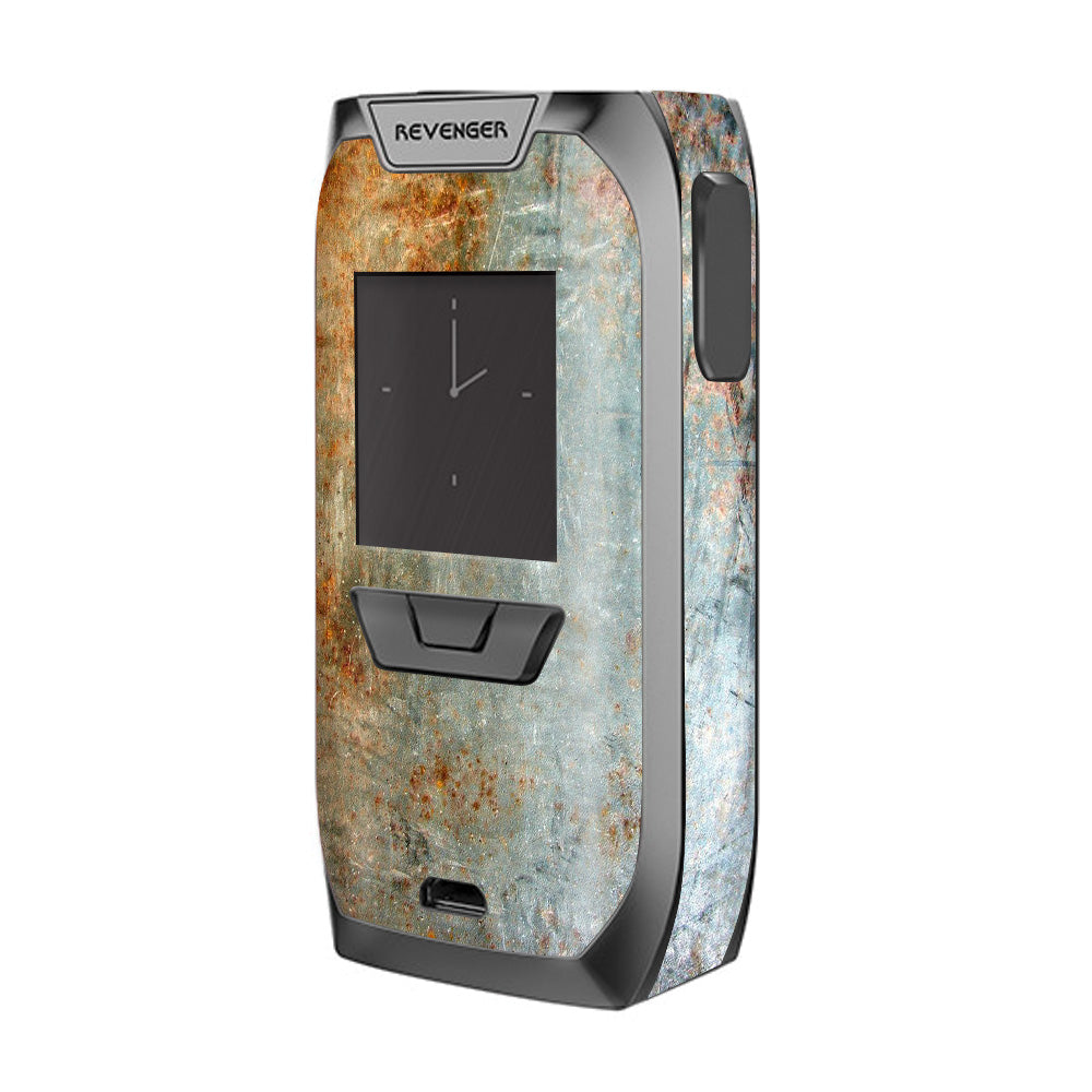  Rusted Steel Metal Plate Grey Vaporesso Revenger Skin