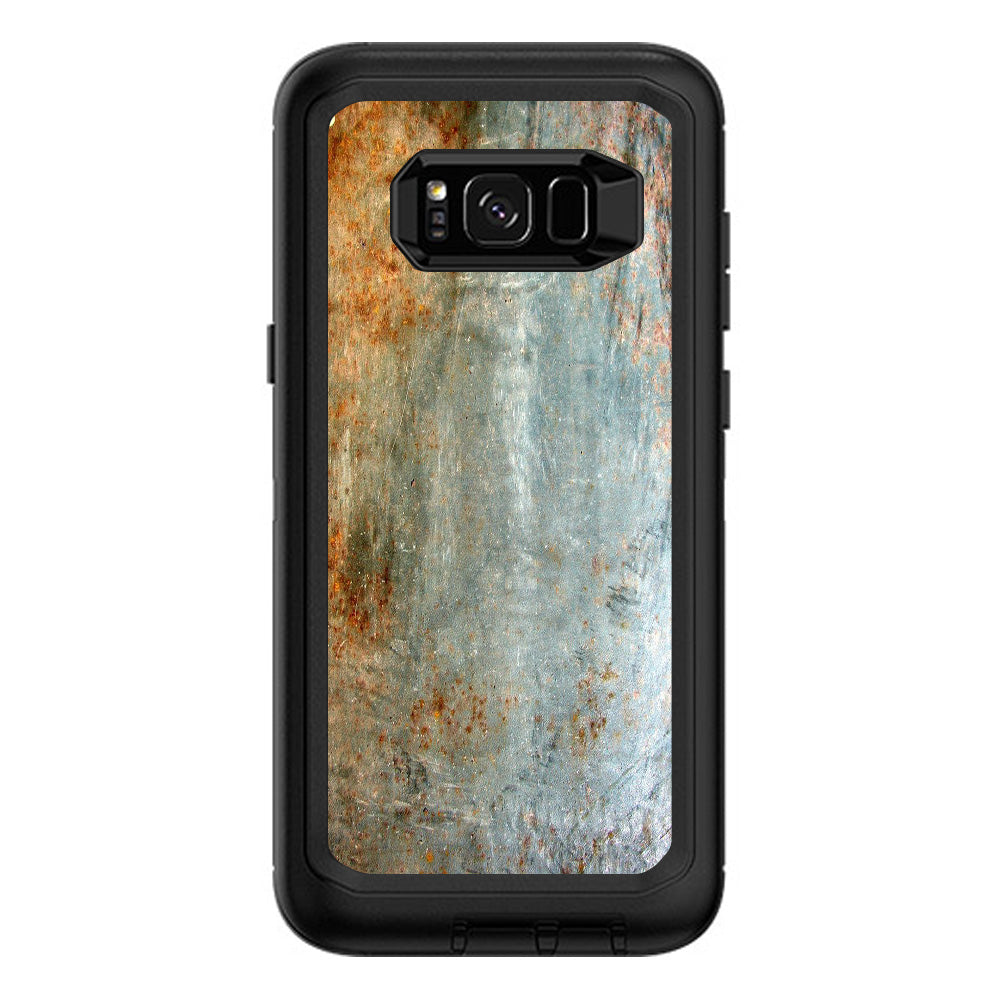  Rusted Steel Metal Plate Grey Otterbox Defender Samsung Galaxy S8 Plus Skin