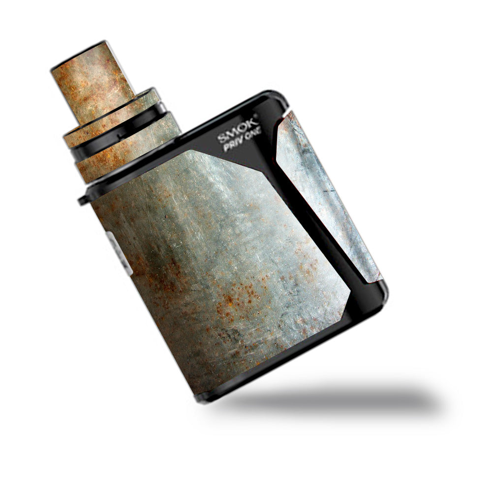  Rusted Steel Metal Plate Grey Smok Priv One Skin