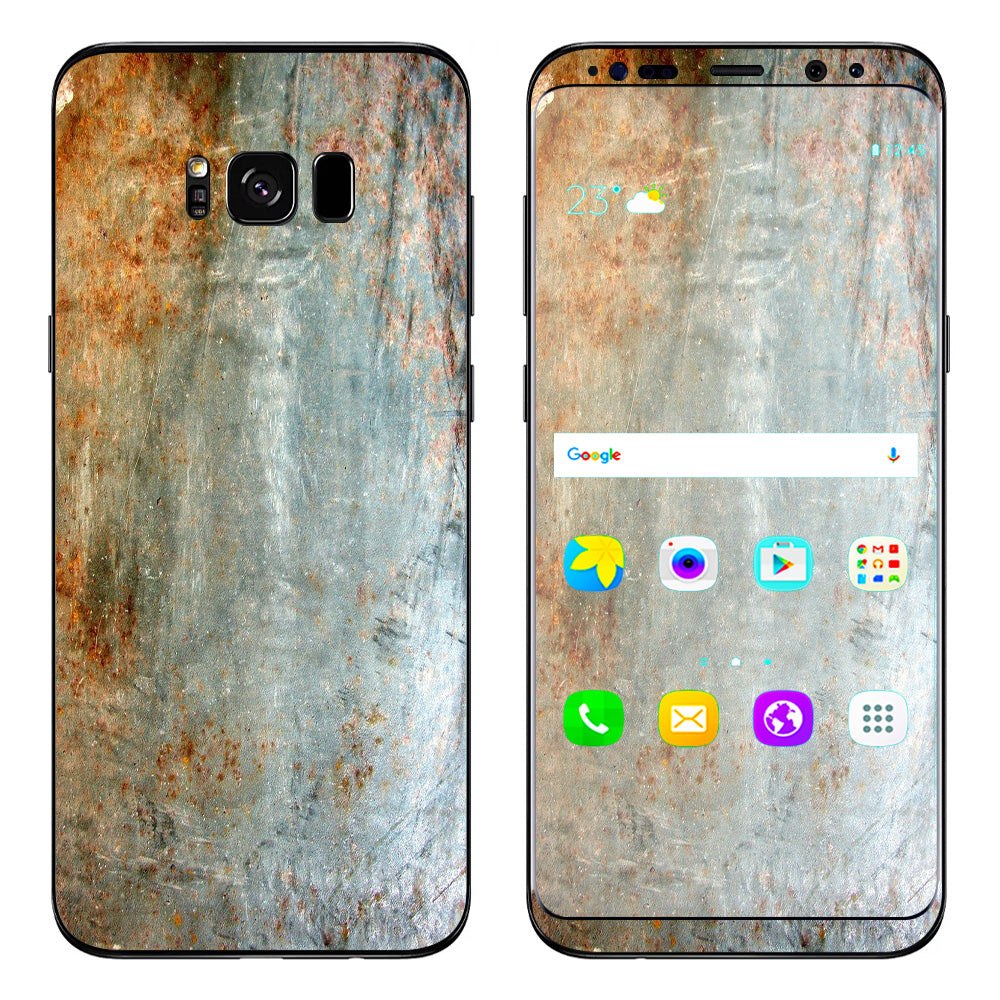  Rusted Steel Metal Plate Grey Samsung Galaxy S8 Plus Skin