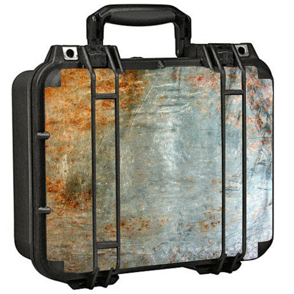  Rusted Steel Metal Plate Grey Pelican Case 1400 Skin