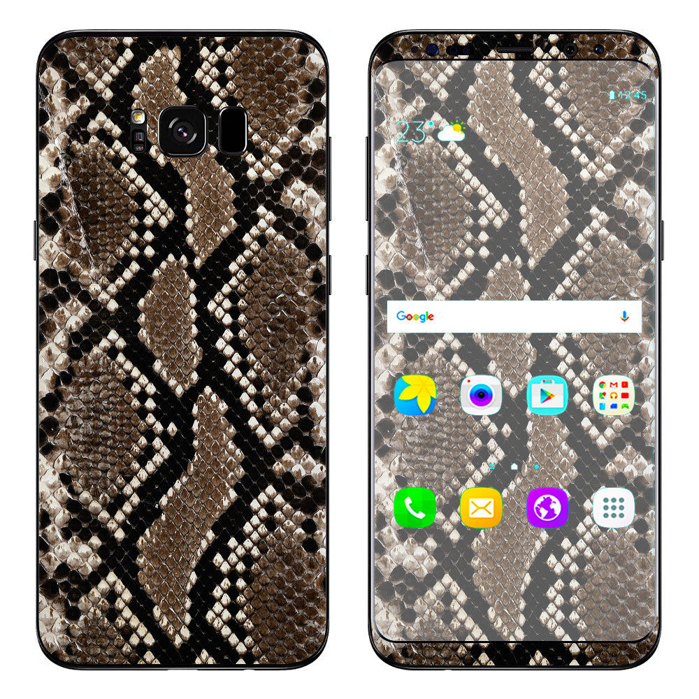  Snakeskin Rattle Python Skin Samsung Galaxy S8 Skin
