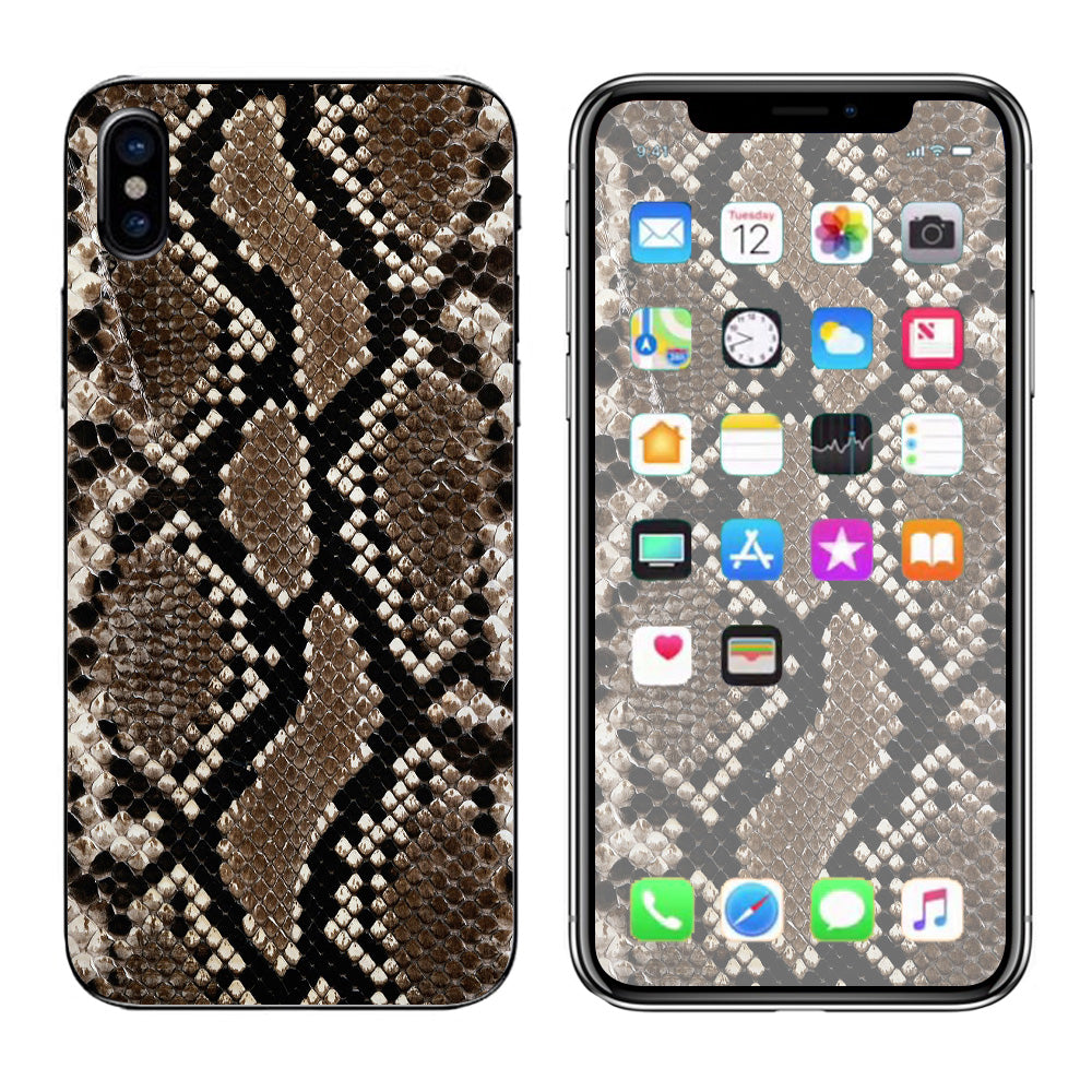 Snakeskin Rattle Python Skin Apple iPhone X Skin