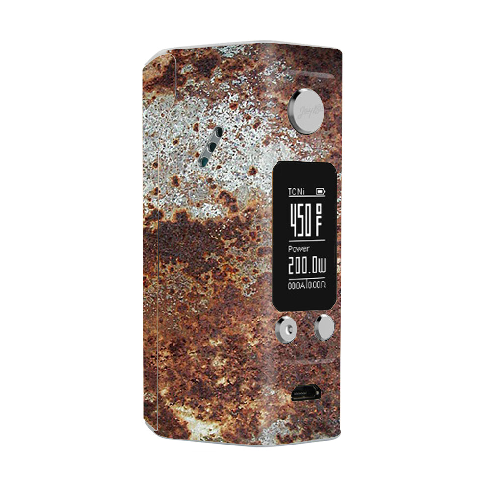  Rust Corroded Metal Panel Damage Wismec Reuleaux RX200S Skin