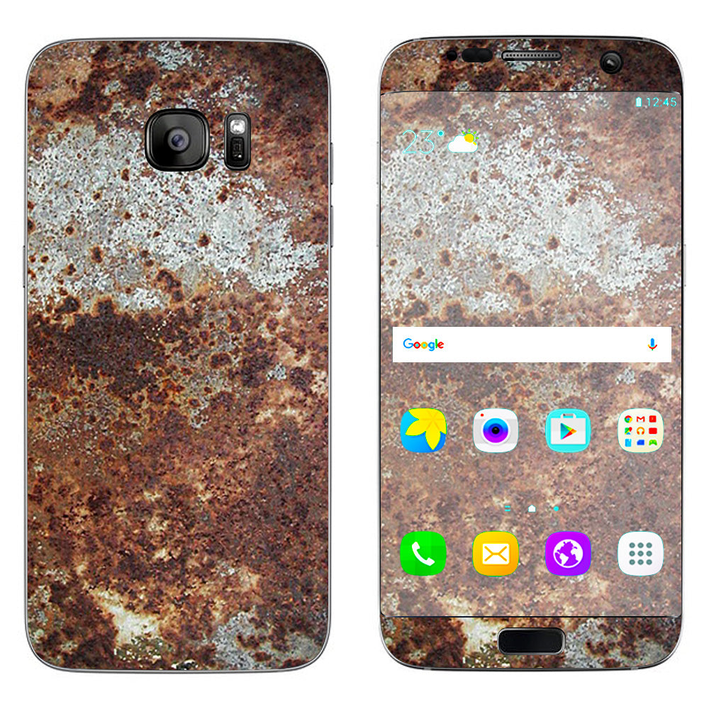  Rust Corroded Metal Panel Damage Samsung Galaxy S7 Edge Skin