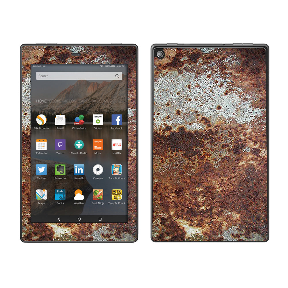  Rust Corroded Metal Panel Damage Amazon Fire HD 8 Skin