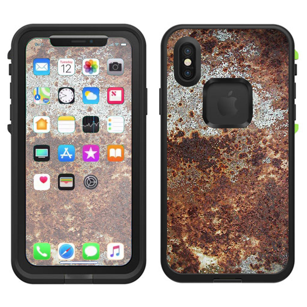  Rust Corroded Metal Panel Damage Lifeproof Fre Case iPhone X Skin