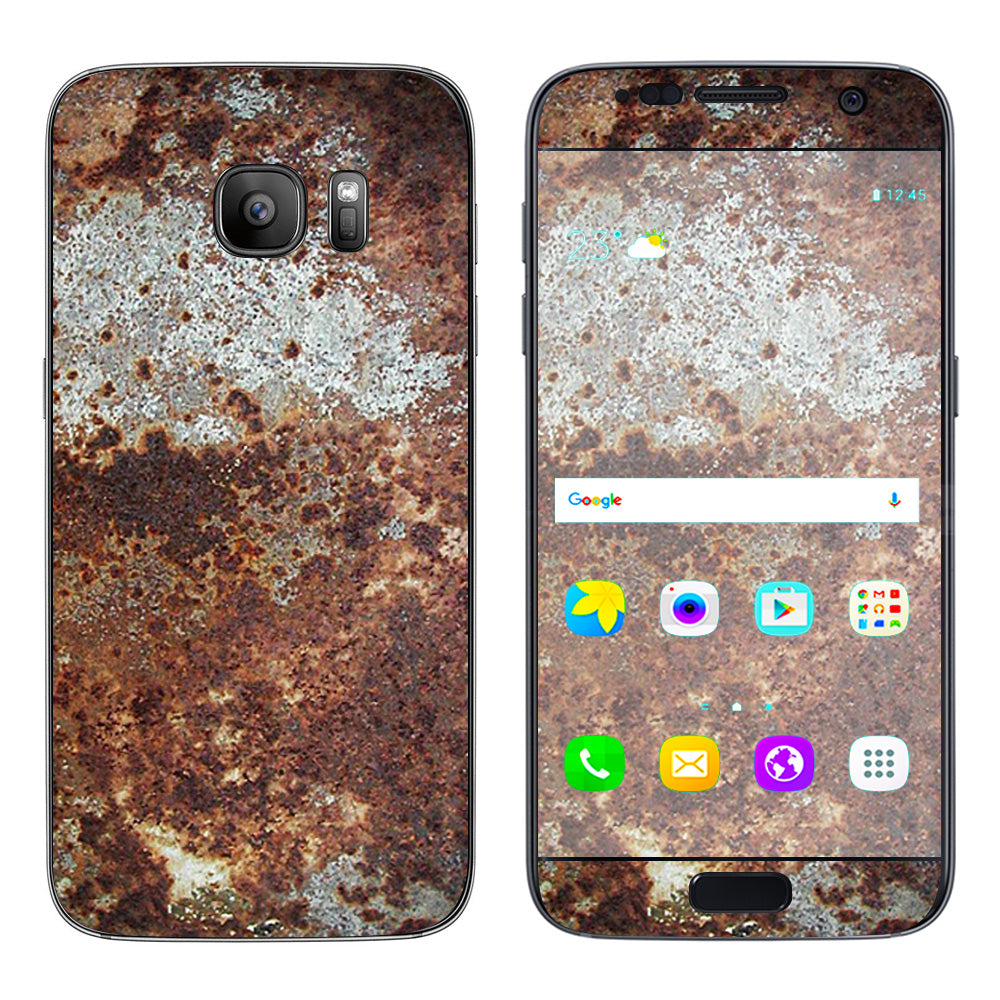  Rust Corroded Metal Panel Damage Samsung Galaxy S7 Skin