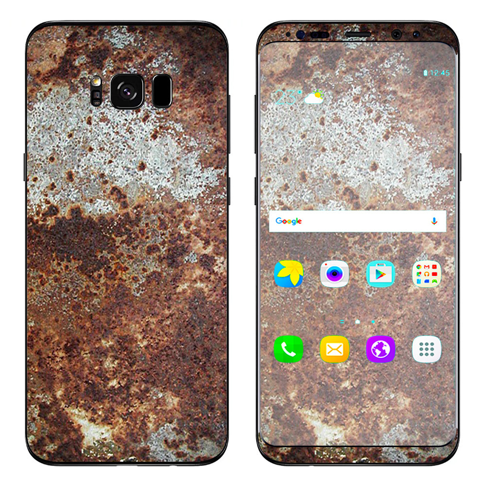  Rust Corroded Metal Panel Damage Samsung Galaxy S8 Plus Skin