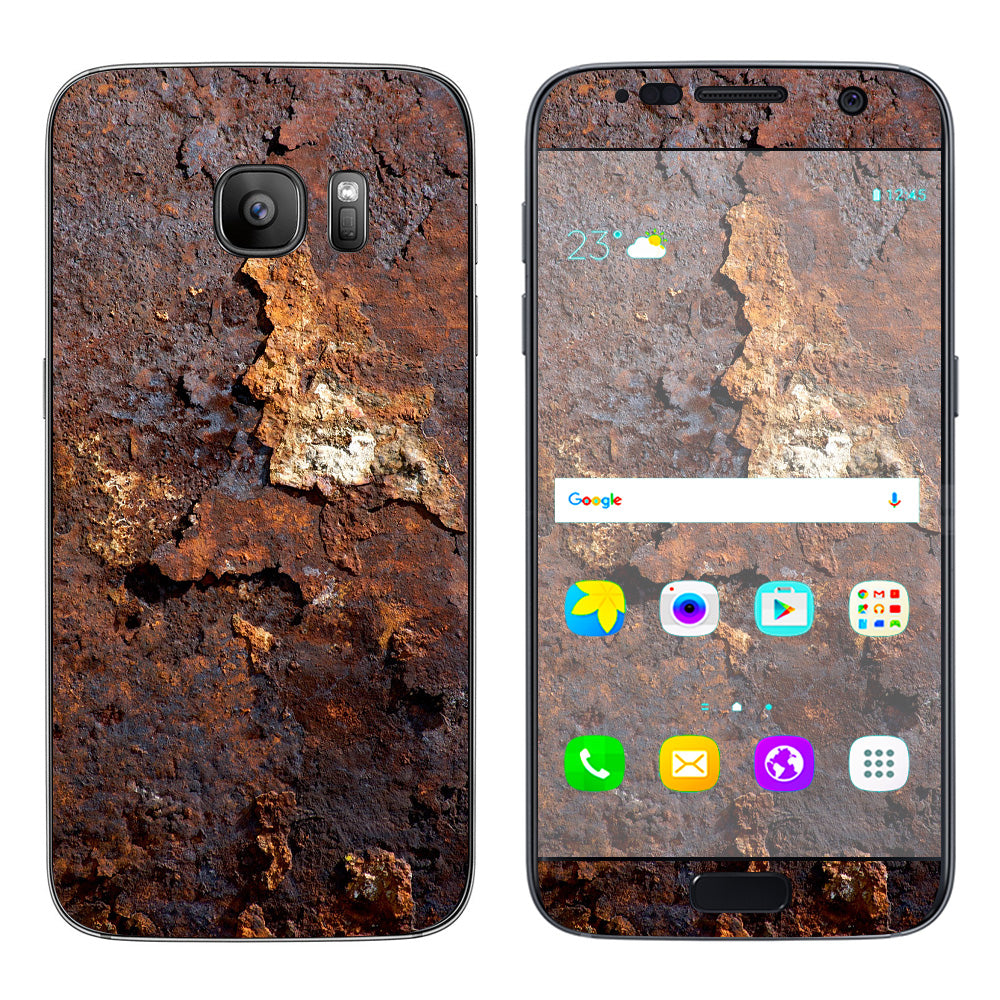  Rusted Away Metal Flakes Of Rust Panel Samsung Galaxy S7 Skin