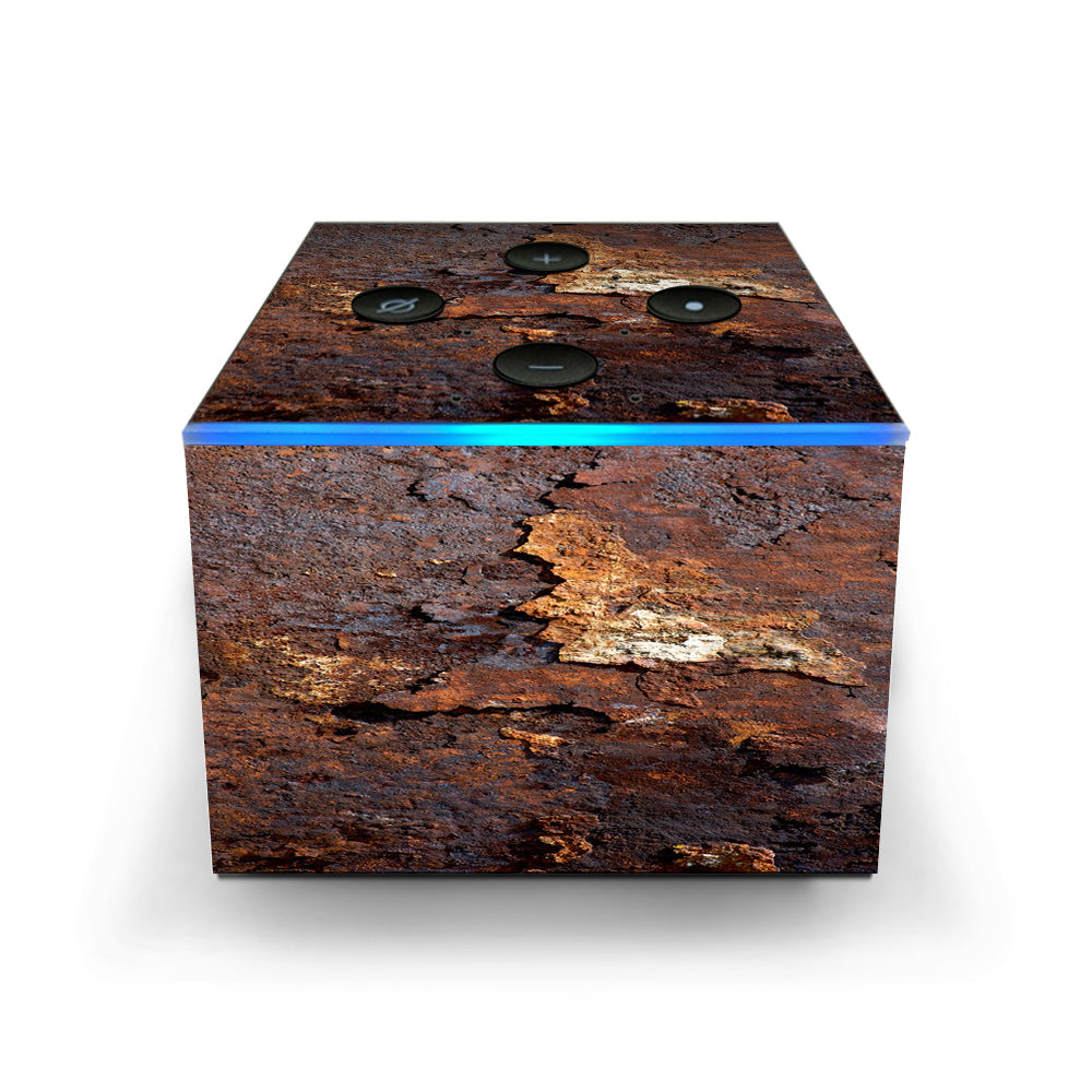  Rusted Away Metal Flakes Of Rust Panel Amazon Fire TV Cube Skin