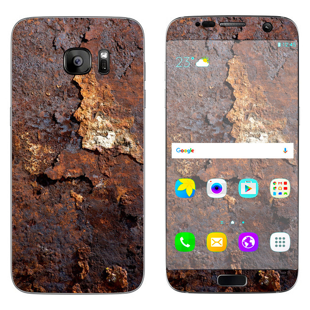  Rusted Away Metal Flakes Of Rust Panel Samsung Galaxy S7 Edge Skin