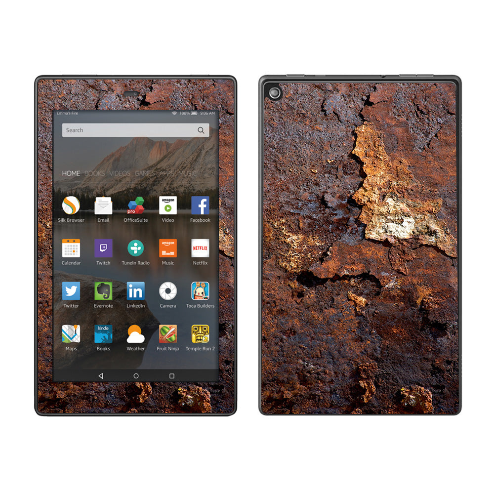  Rusted Away Metal Flakes Of Rust Panel Amazon Fire HD 8 Skin