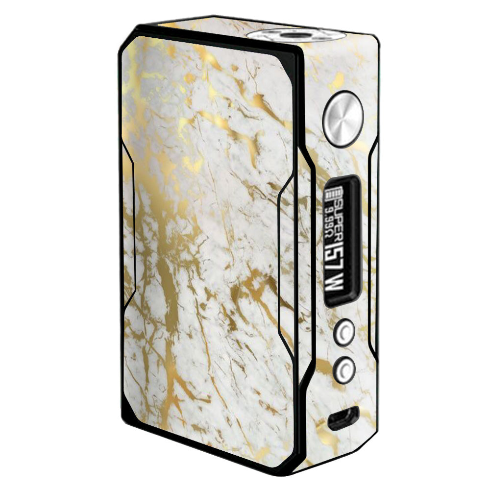 Skin Decal for Voopoo Drag 157W Vape Mod / Marble White Gold Flake Granite itsaskin.com Skin Decal for Voopoo Drag 157W Vape Mod / Marble White Gold Flake Granite itsaskin.com