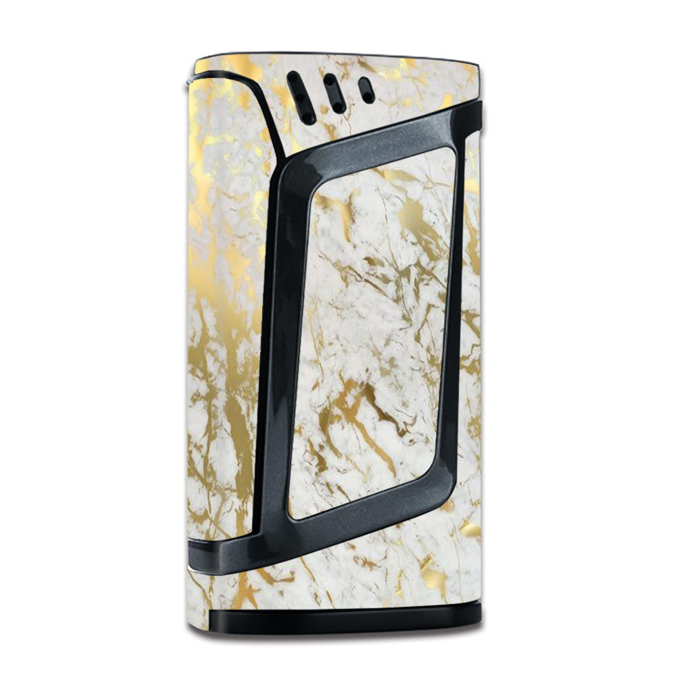  Marble White Gold Flake Granite Smok Alien 220W Skin