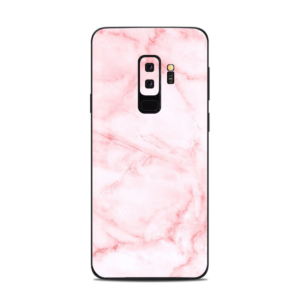  Rose Pink Marble Pattern Samsung Galaxy S9 Plus Skin