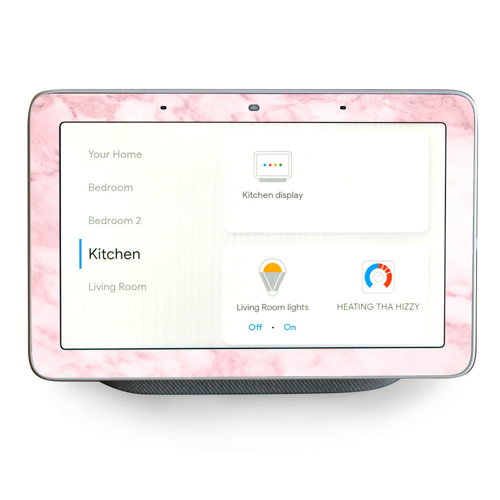 Rose Pink Marble Pattern Google Home Hub Skin