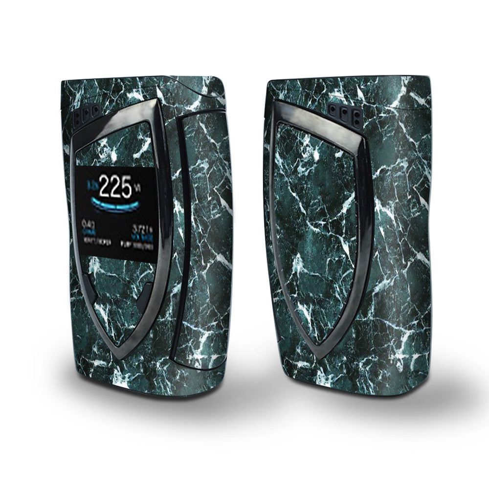 Skin Decal Vinyl Wrap for Smok Devilkin Kit 225w (includes TFV12 Prince Tank Skins) Vape Skins Stickers Cover / Green Dark Marble Granite