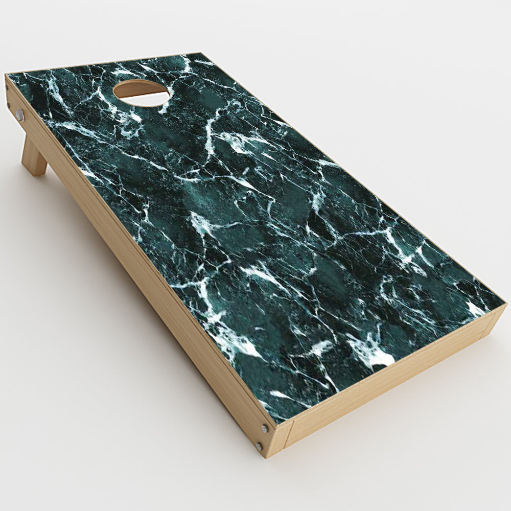  Green Dark Marble Granite Cornhole Game Boards  Skin