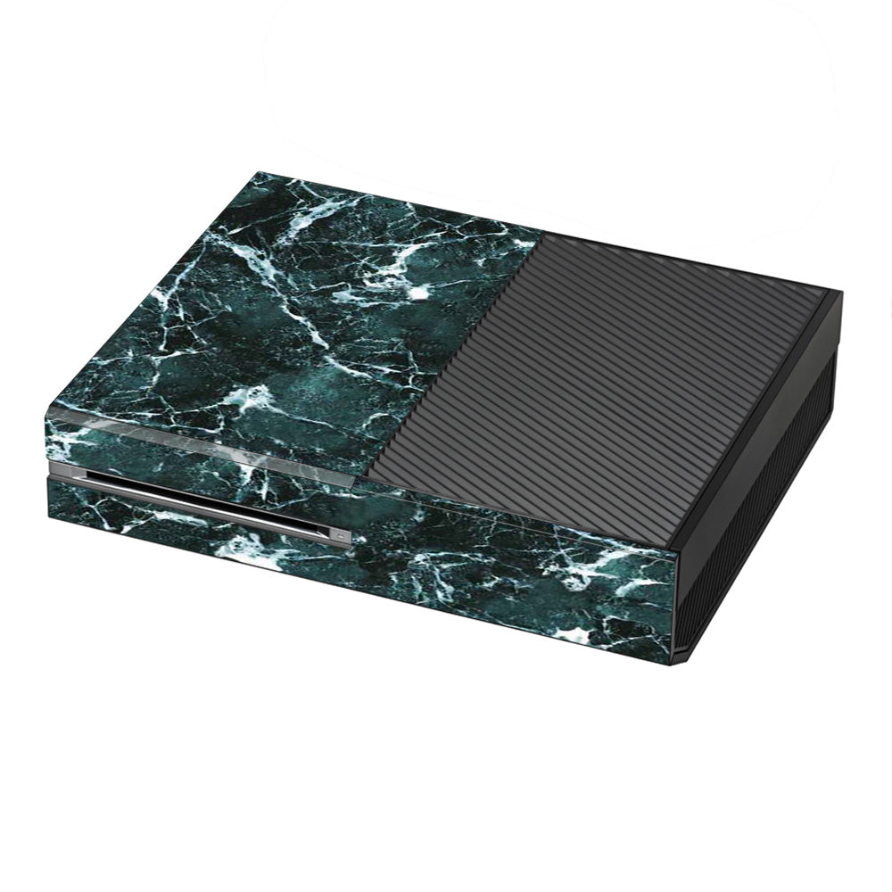  Green Dark Marble Granite Microsoft Xbox One Skin