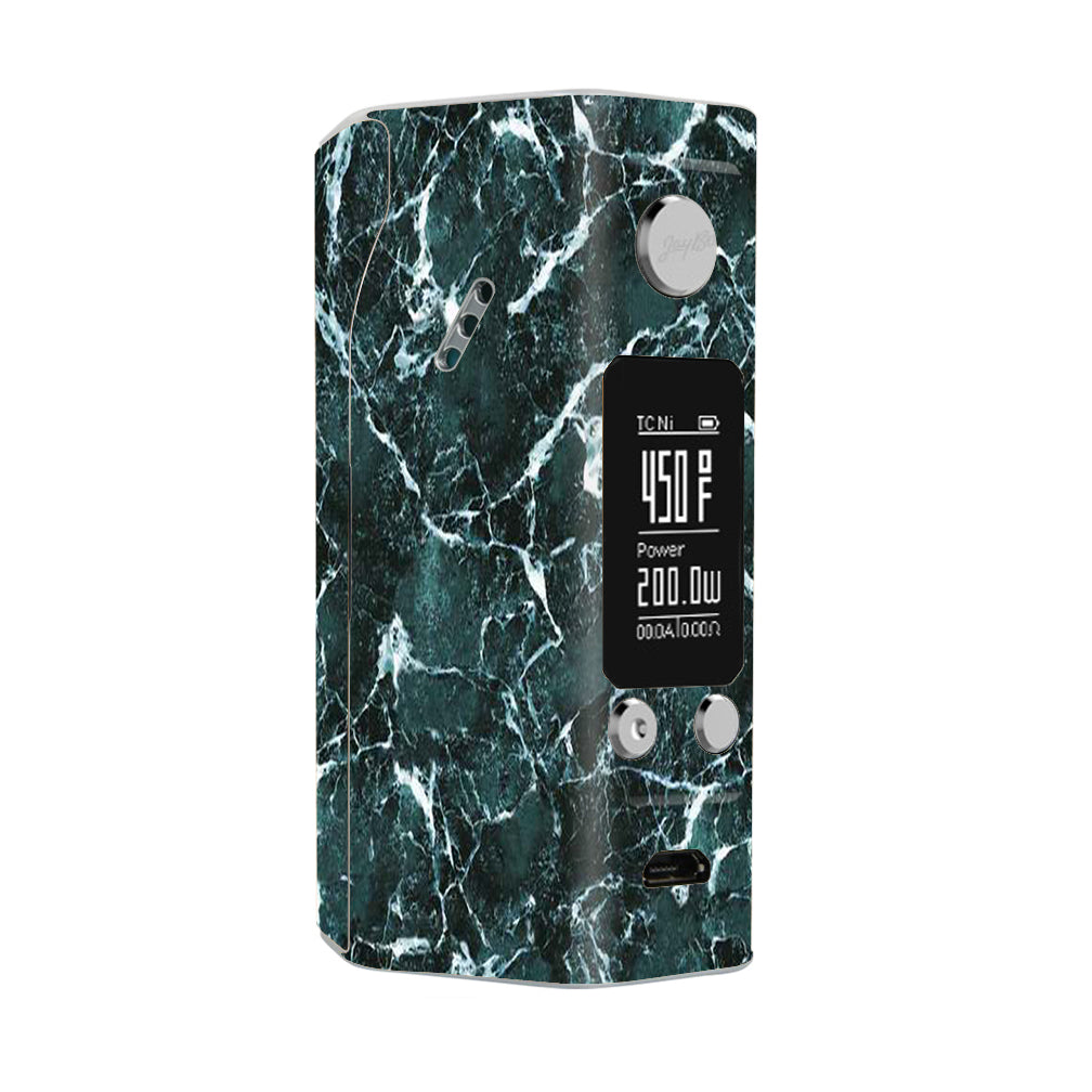  Green Dark Marble Granite Wismec Reuleaux RX200S Skin
