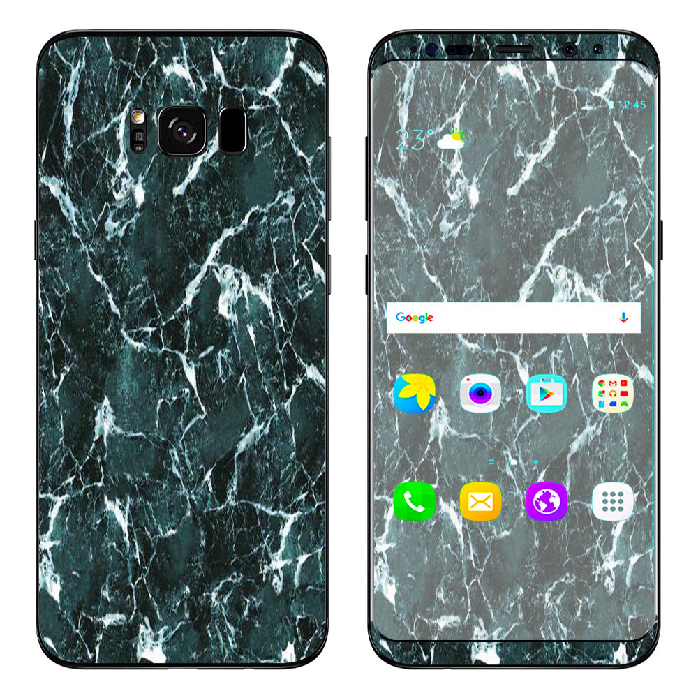  Green Dark Marble Granite Samsung Galaxy S8 Plus Skin