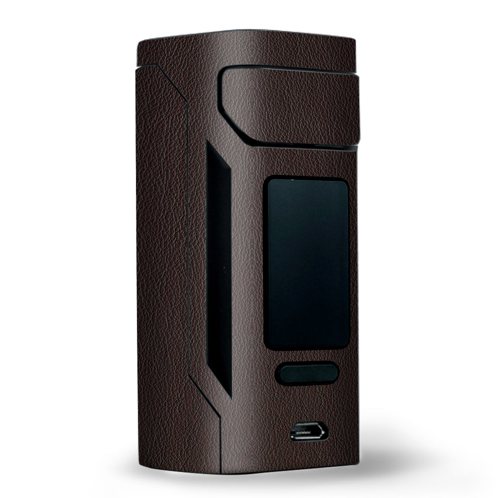  Brown Leather Design Pattern Wismec RX2 20700 Skin